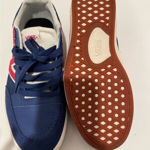 Vans ComfyCush Blue and Red Sneakers